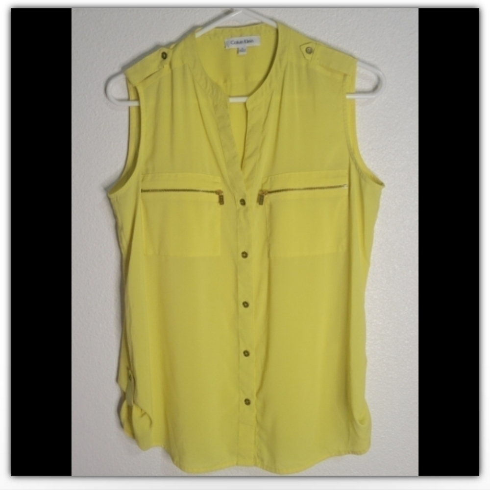 Calvin Klein neon Yellow color size small